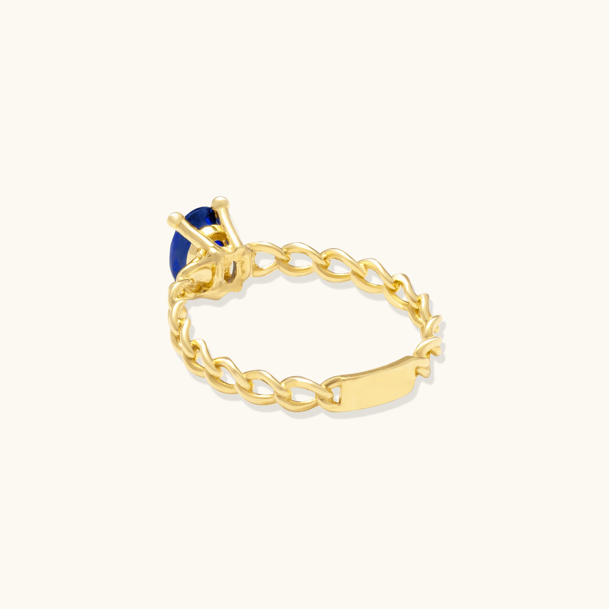 Gemstone Chain Ring