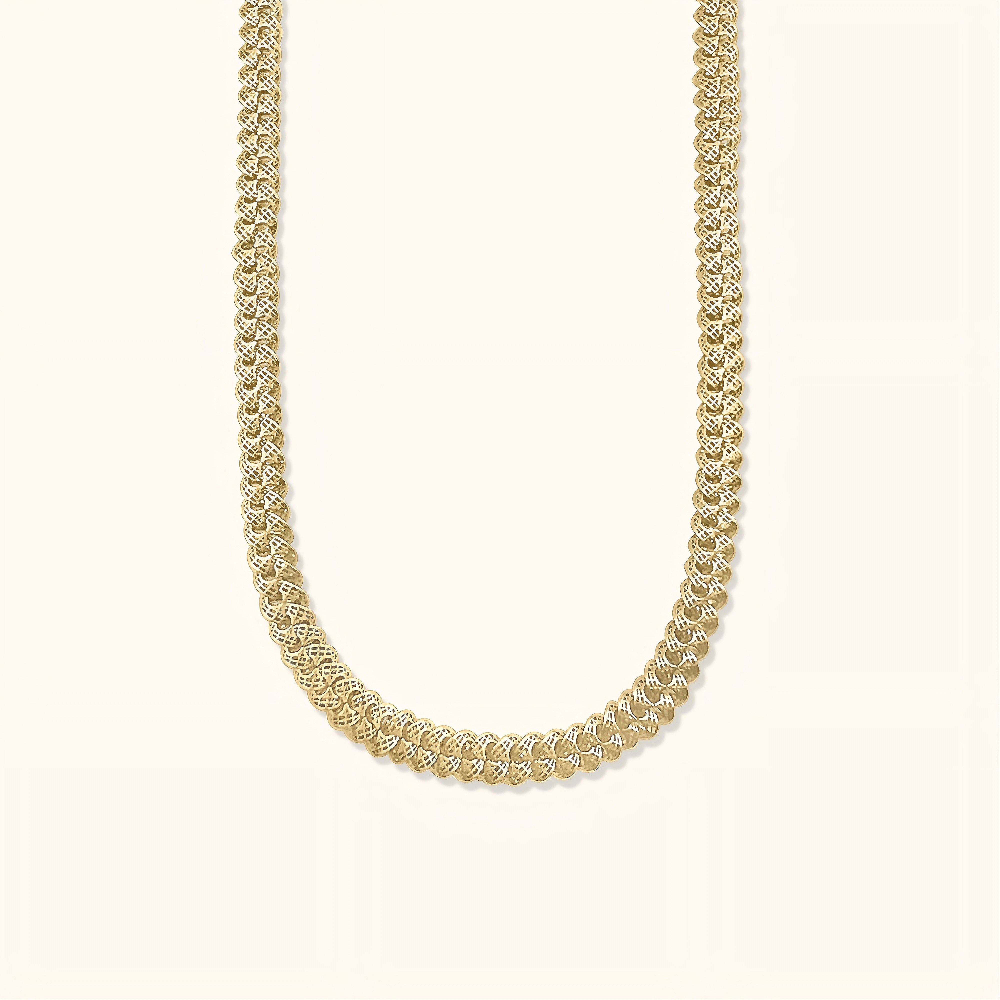 Dualis Cuban Link Chain Necklace