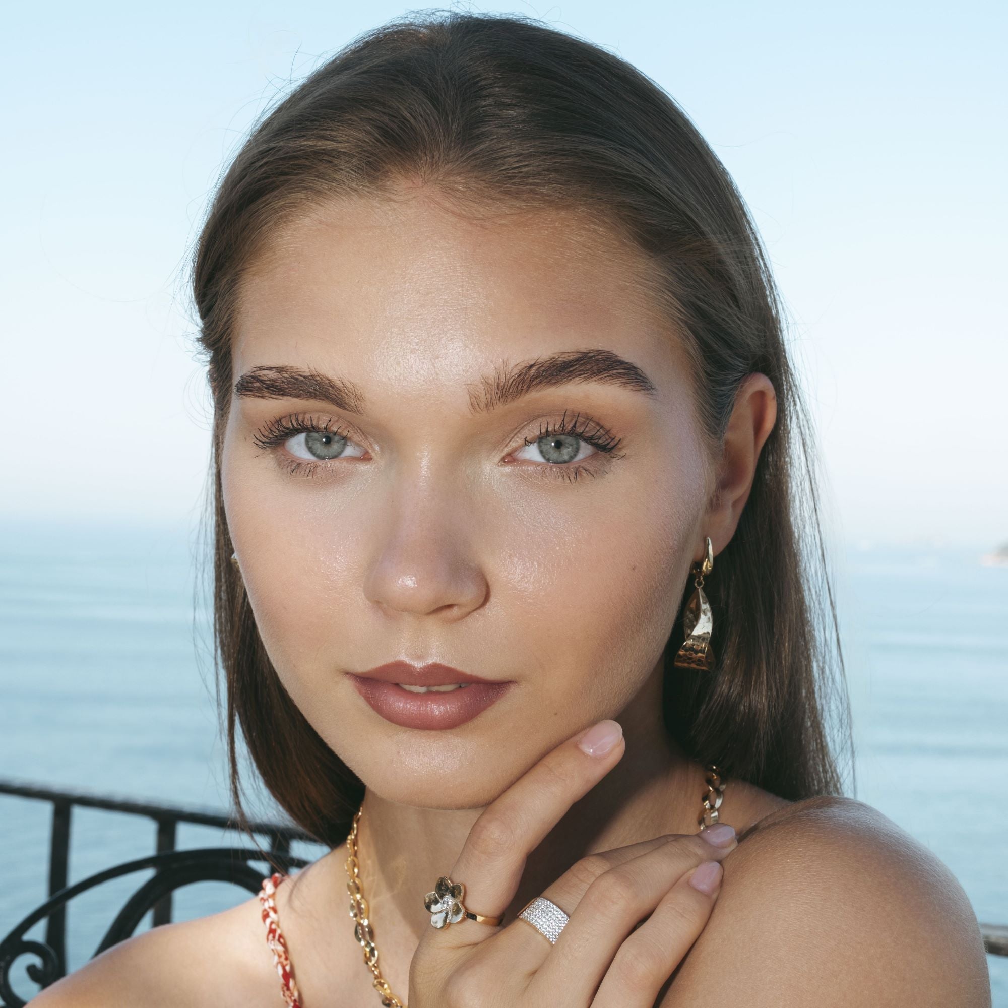 Aurelia Hive Dangle Drop Earrings - View 7 by Zelveti