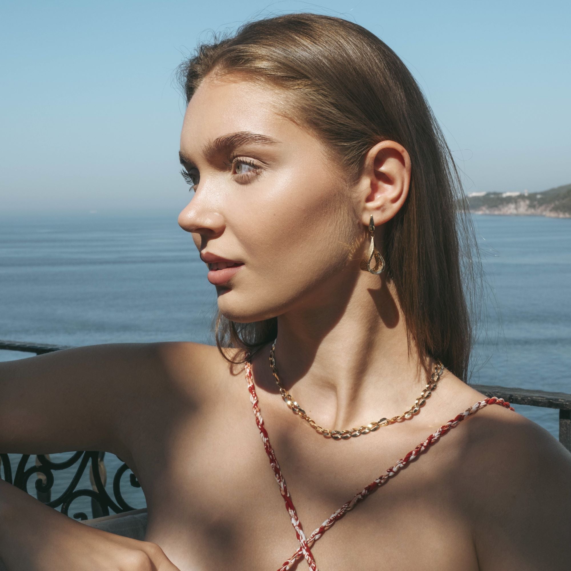 Aurelia Hive Dangle Drop Earrings - View 4 by Zelveti