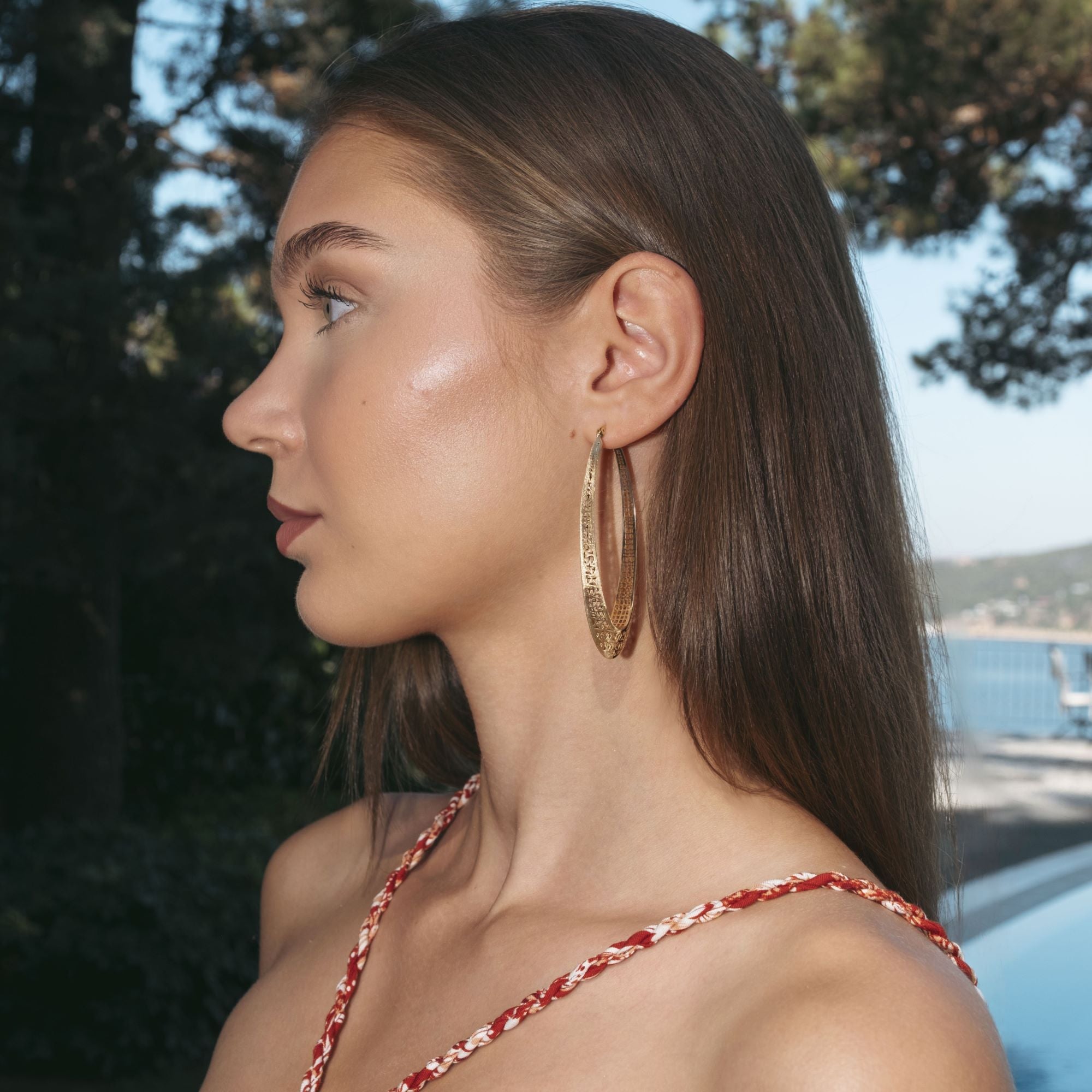 Milky Way Big Hoop Earrings