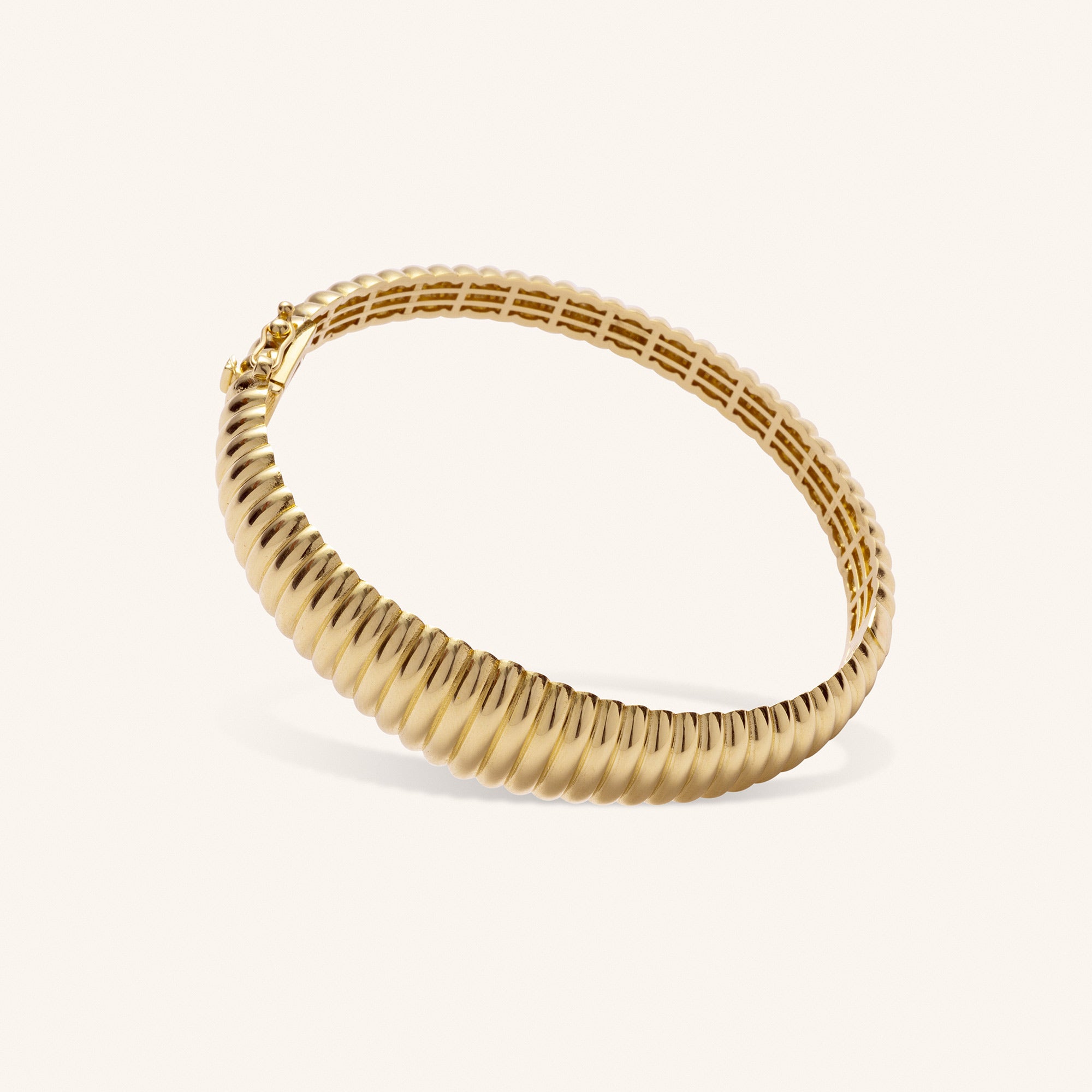 Bold Croissant Gold Bracelet