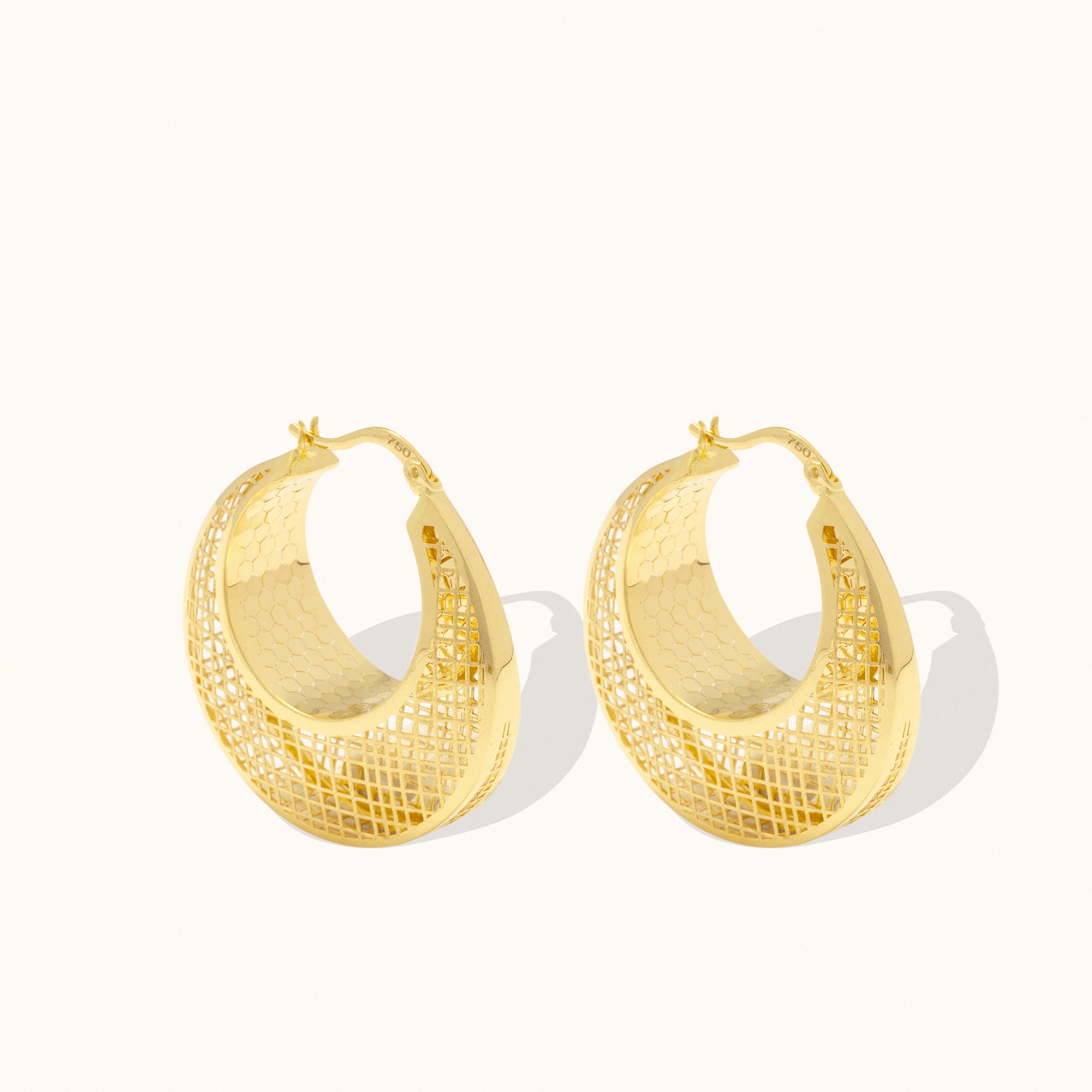 Eternal Love Hoop Gold Earrings