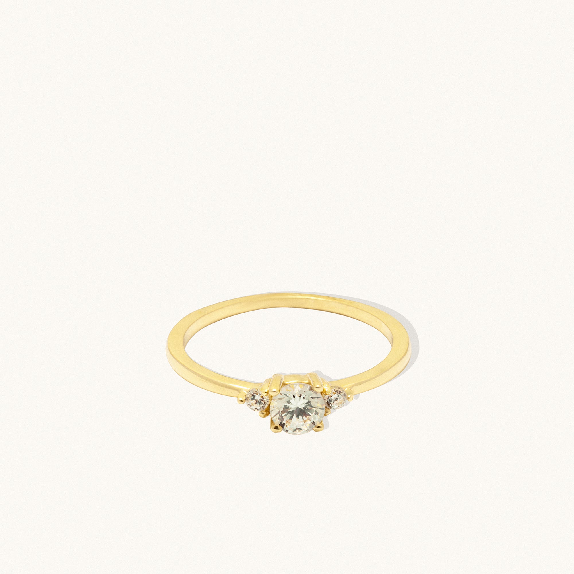 Minimalist Trilogy Gold Ring