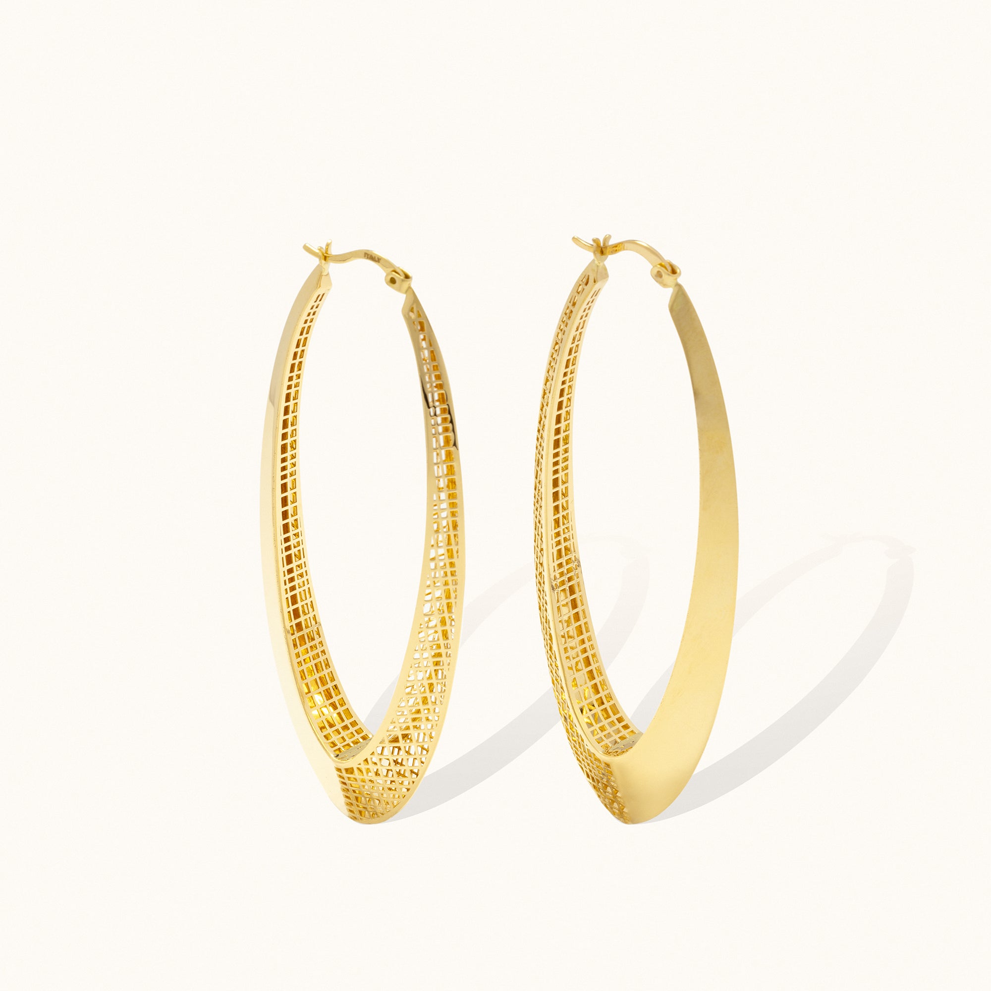 Matrix Big Hoop Earrings