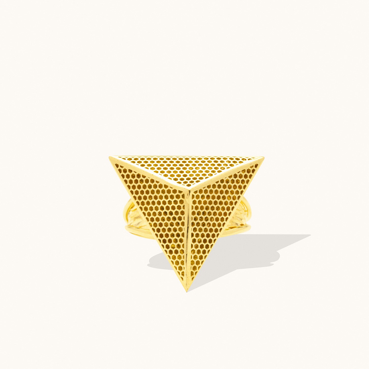 Ancient Egypt Gold Triangle Ring