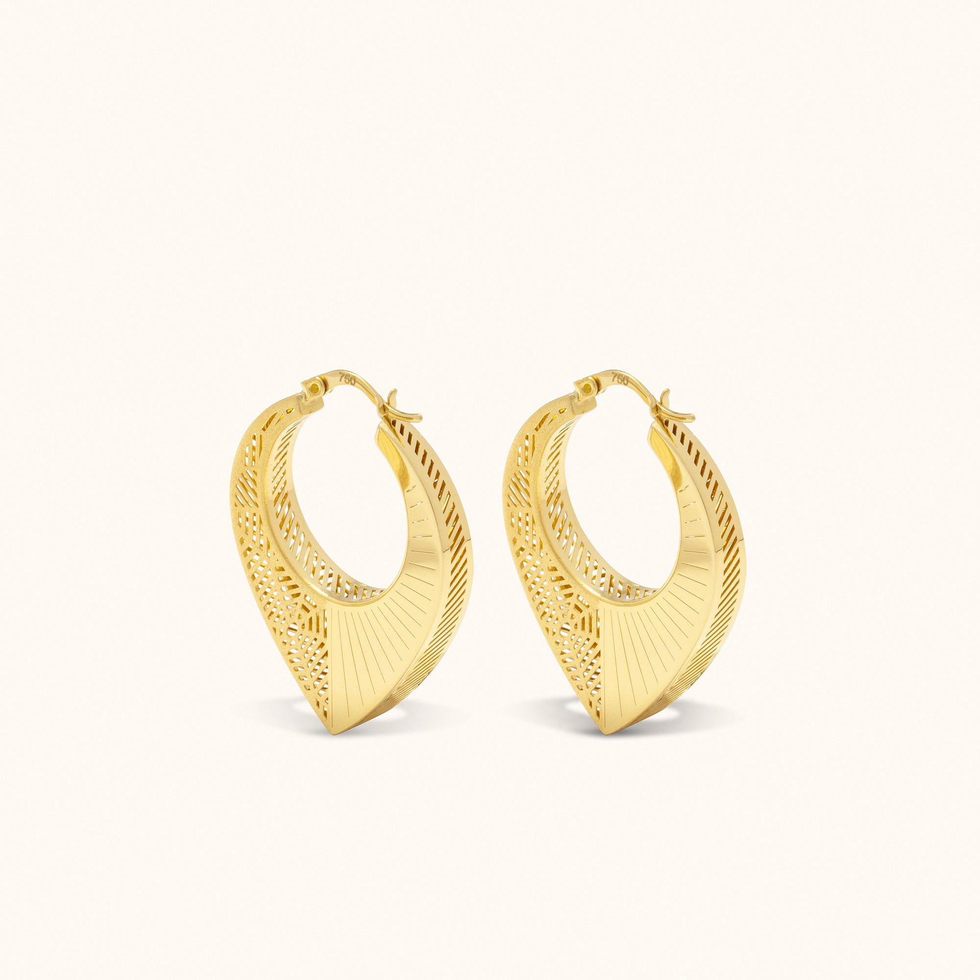 Cosmos Small Hoop Gold Earrings