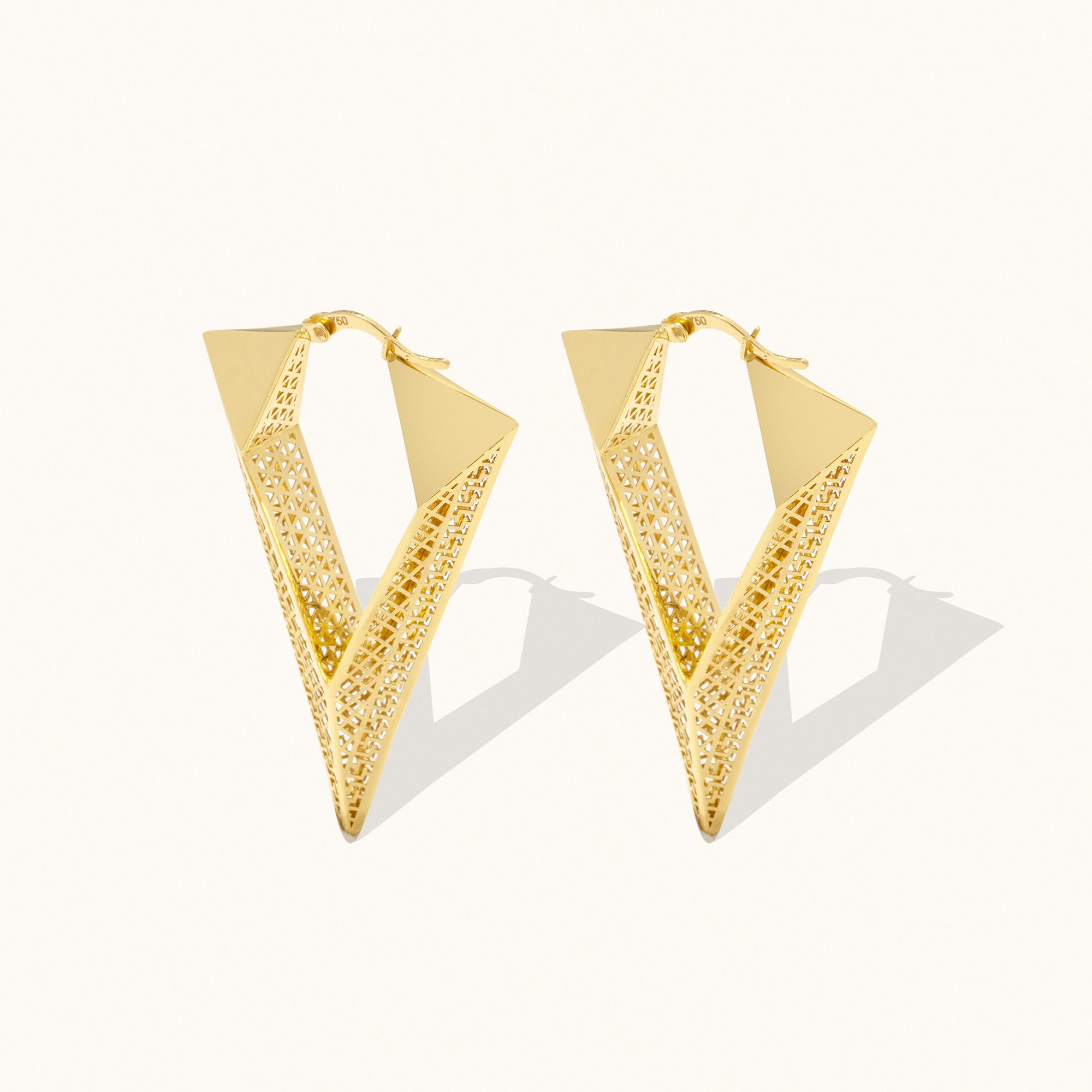 Prism Hoop Gold Earrings Prism Hoop Gold Earrings