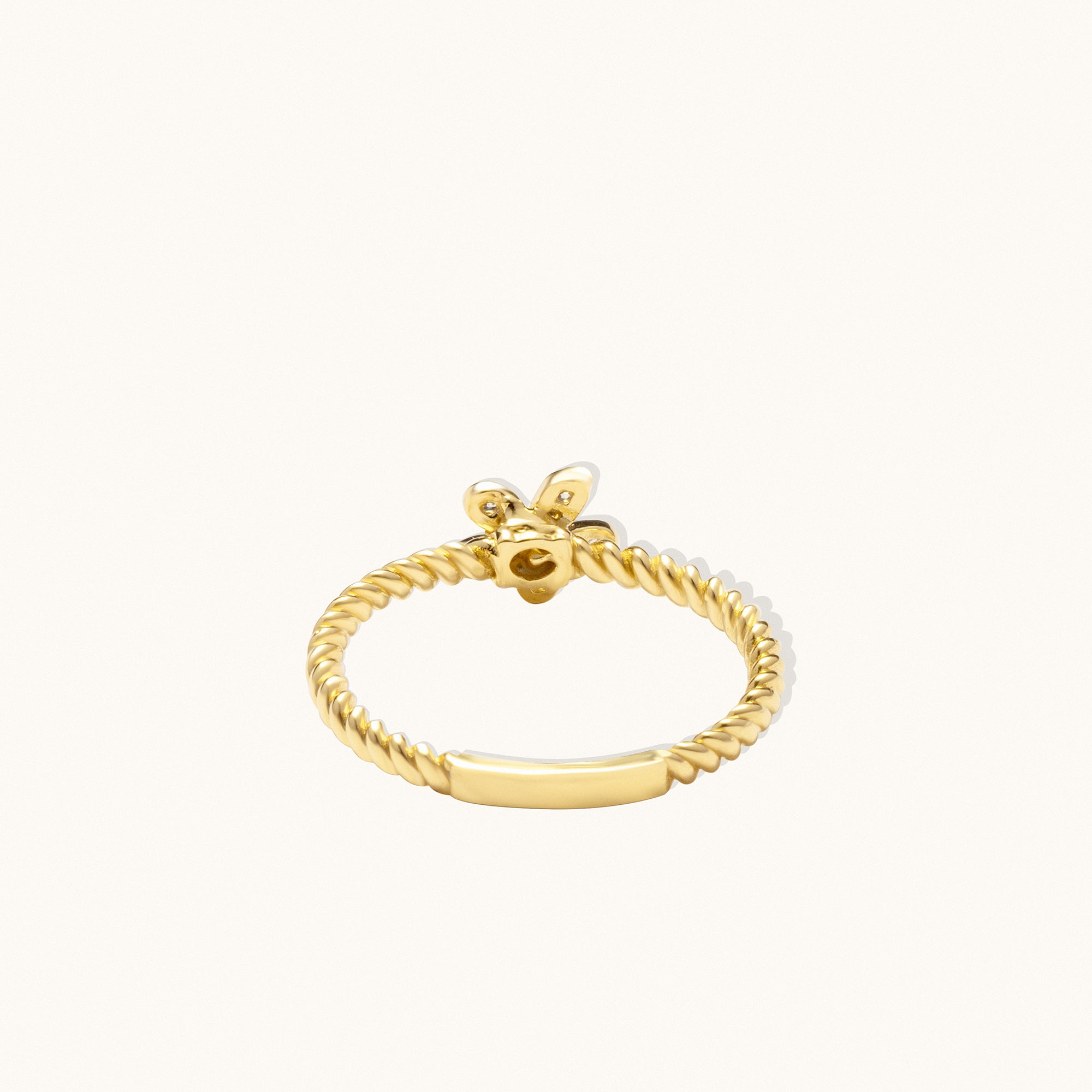 Daisy Cluster Pavé Gold Ring for Women