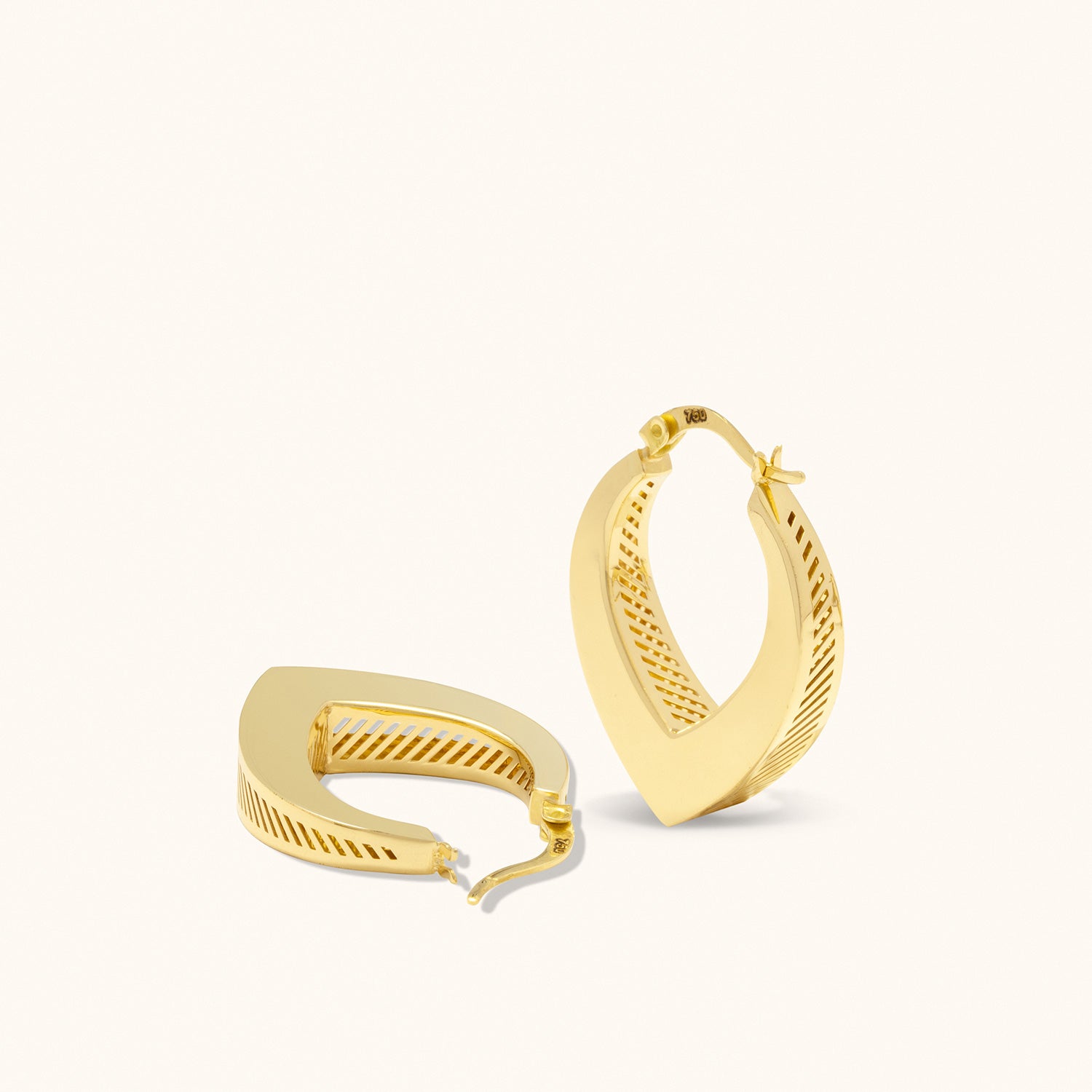 Huggie Hoop Gold Earrings