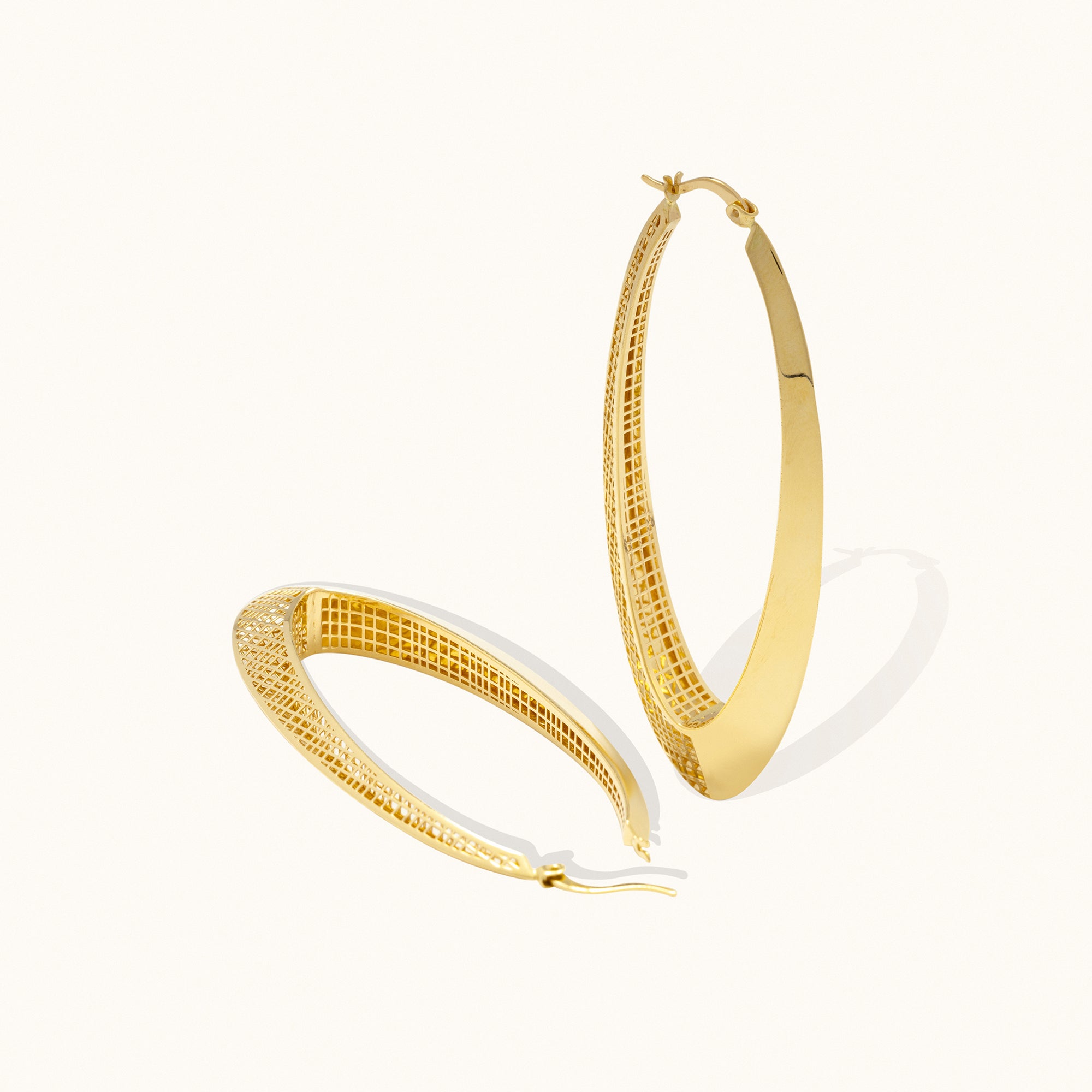 Matrix Big Hoop Earrings