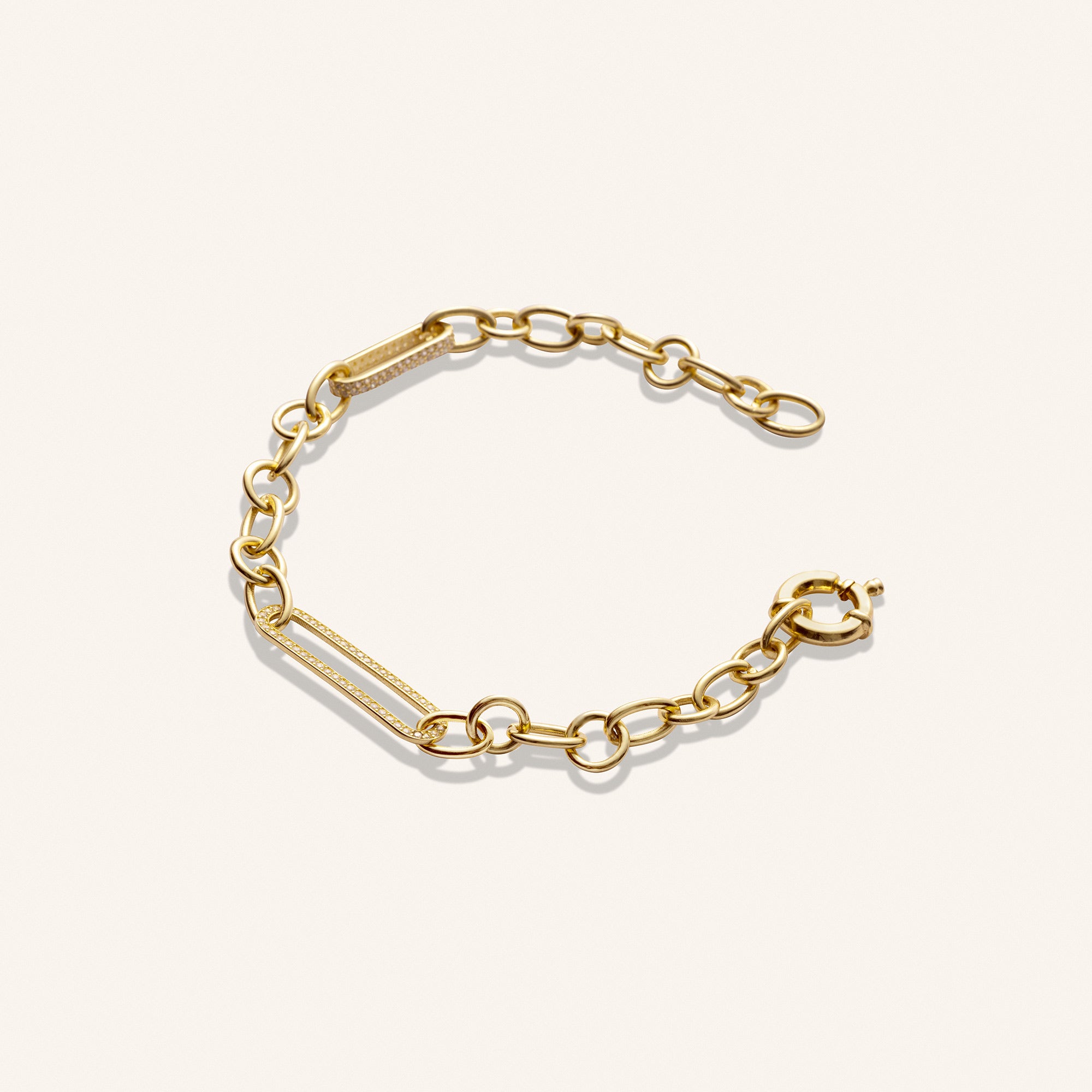 Paperclip Gold Bracelet