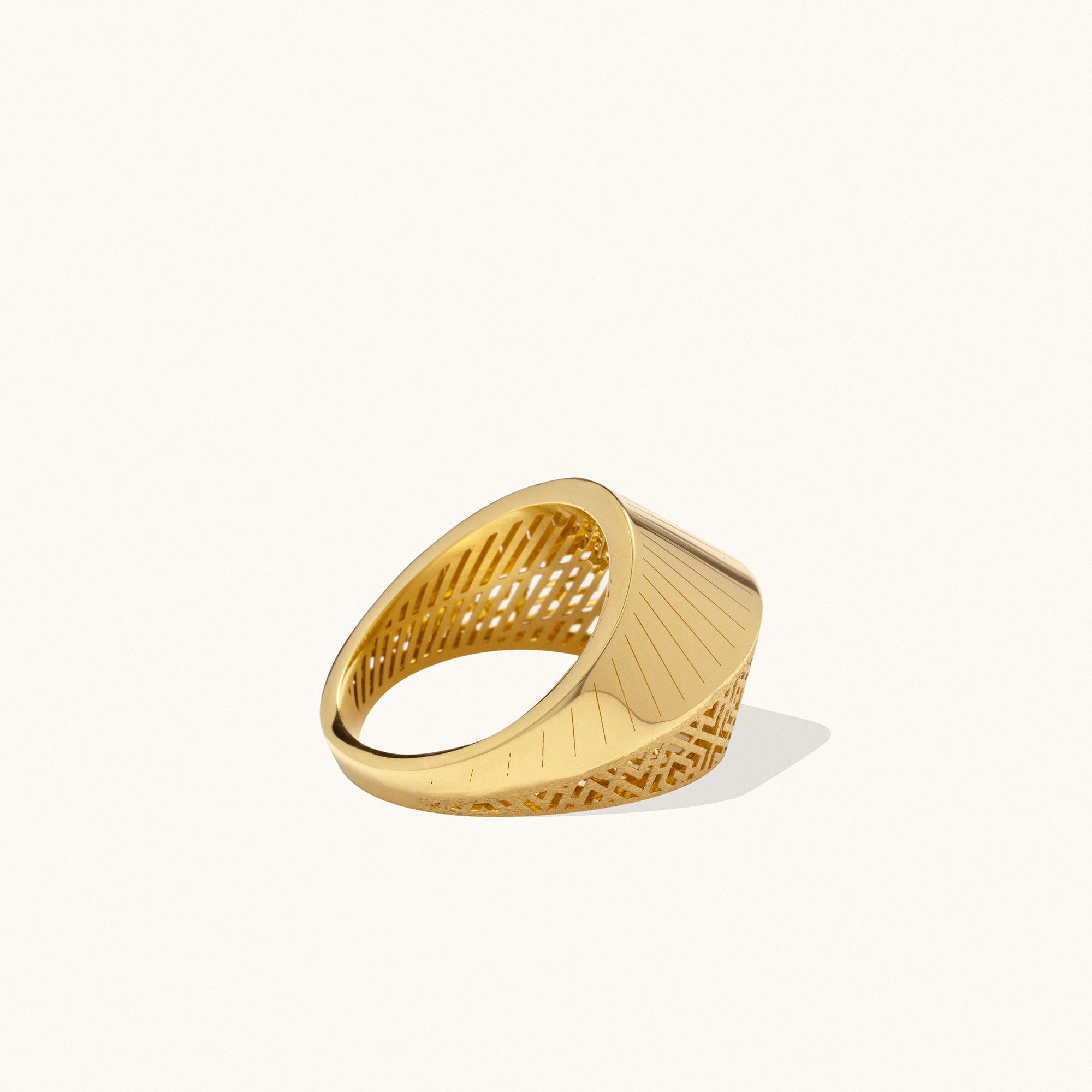 Baroque Patterned Sunburst Ring