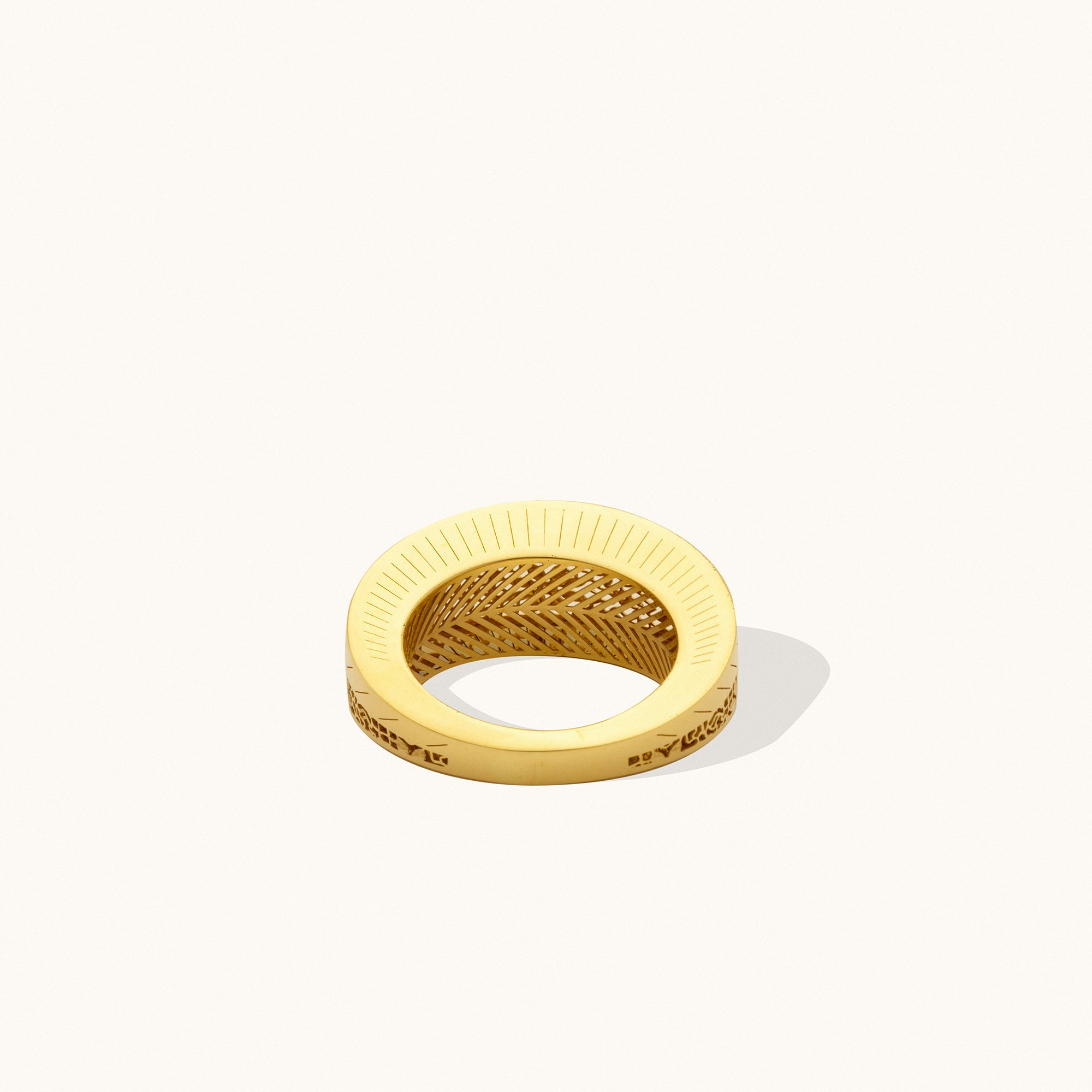 Floral Sunburst Gold Ring for Women