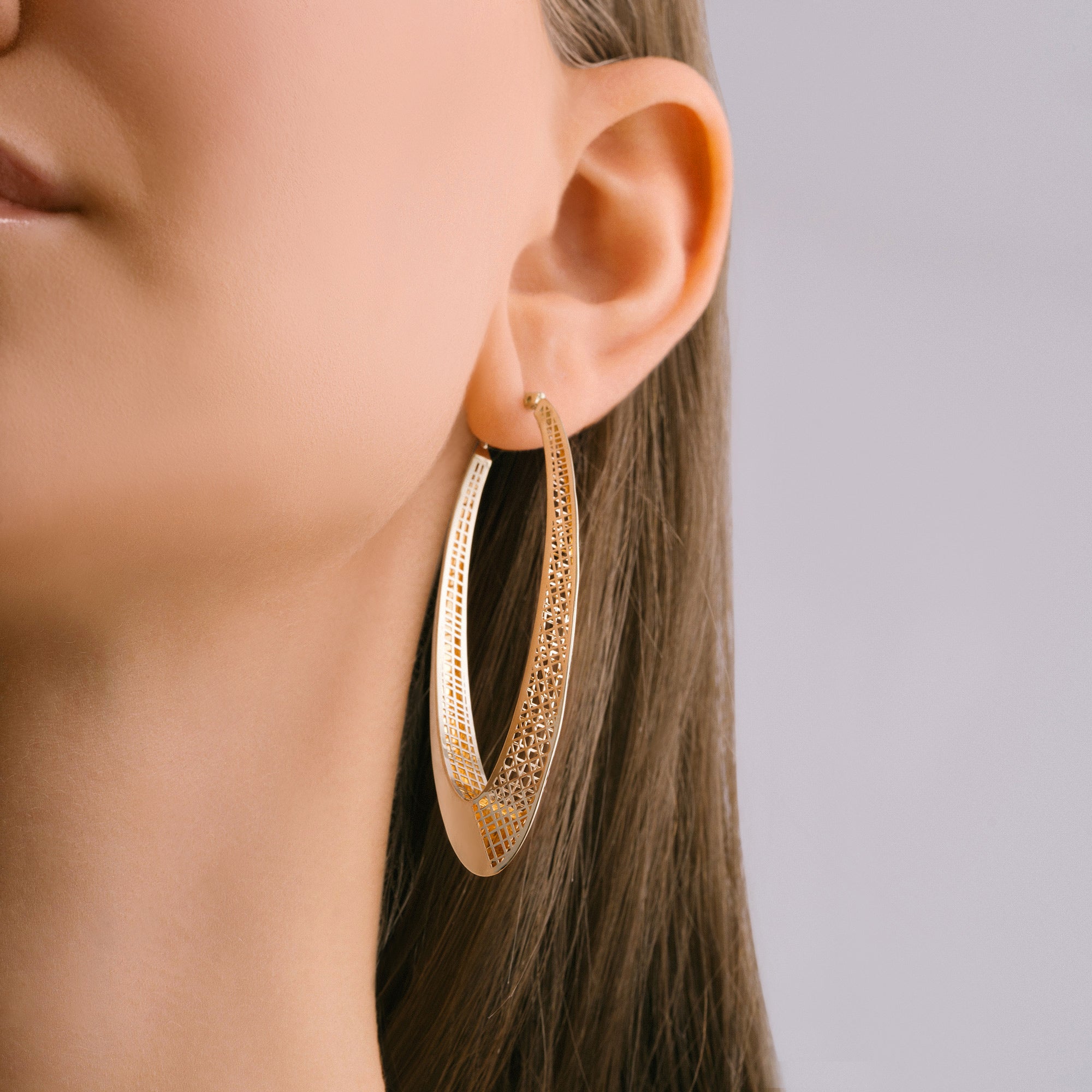 Matrix Big Hoop Earrings