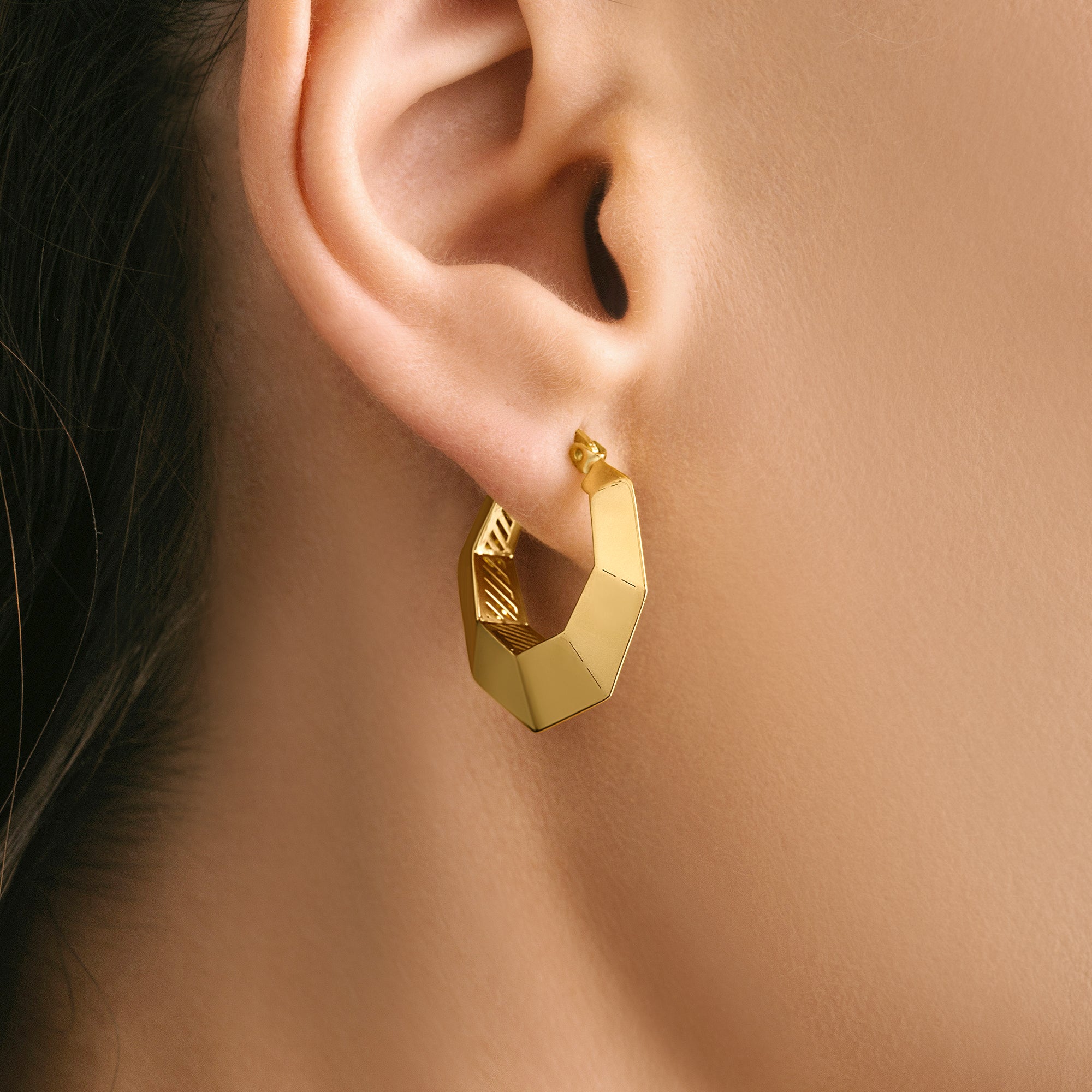 Hoop Gold Earrings for Women