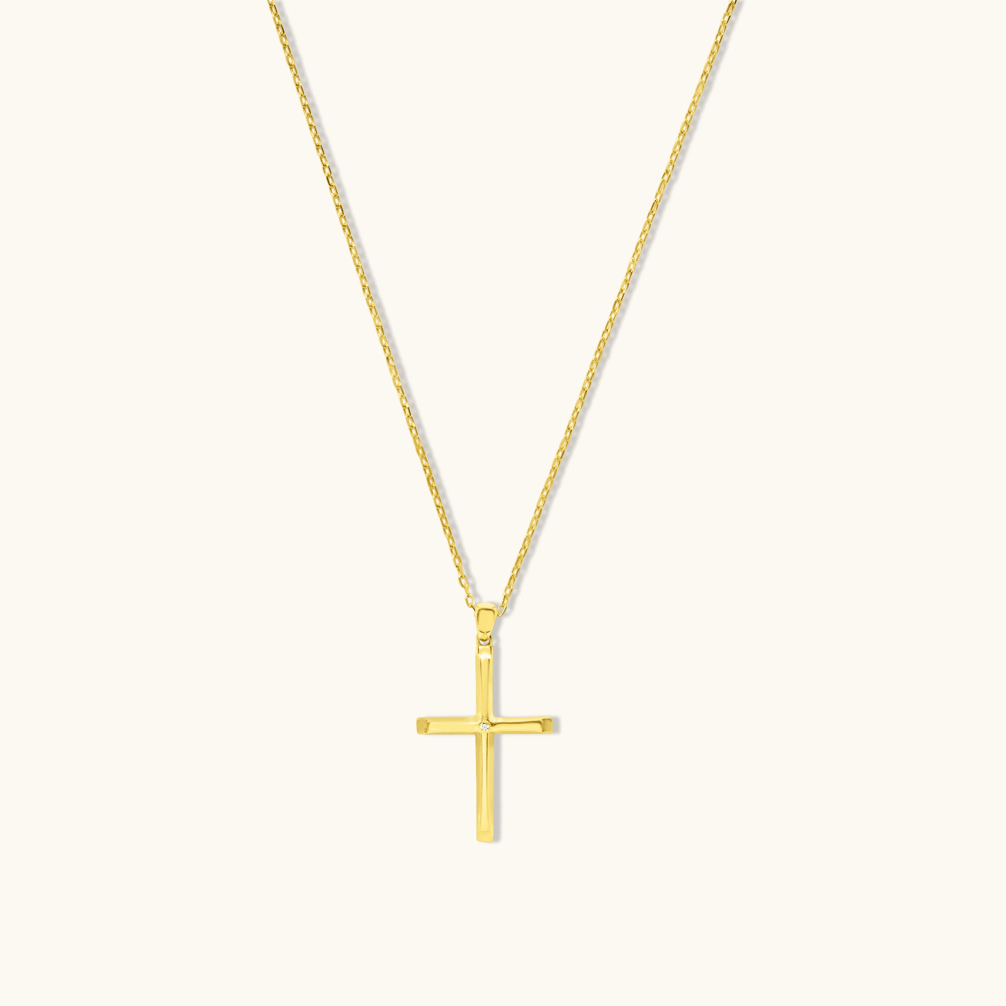 Cross Pendant Gold Necklace