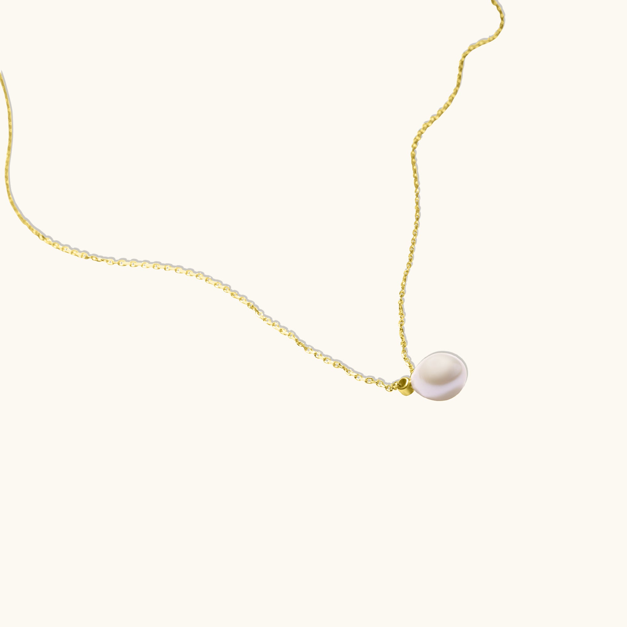 Rope Pearl Pendant Necklace