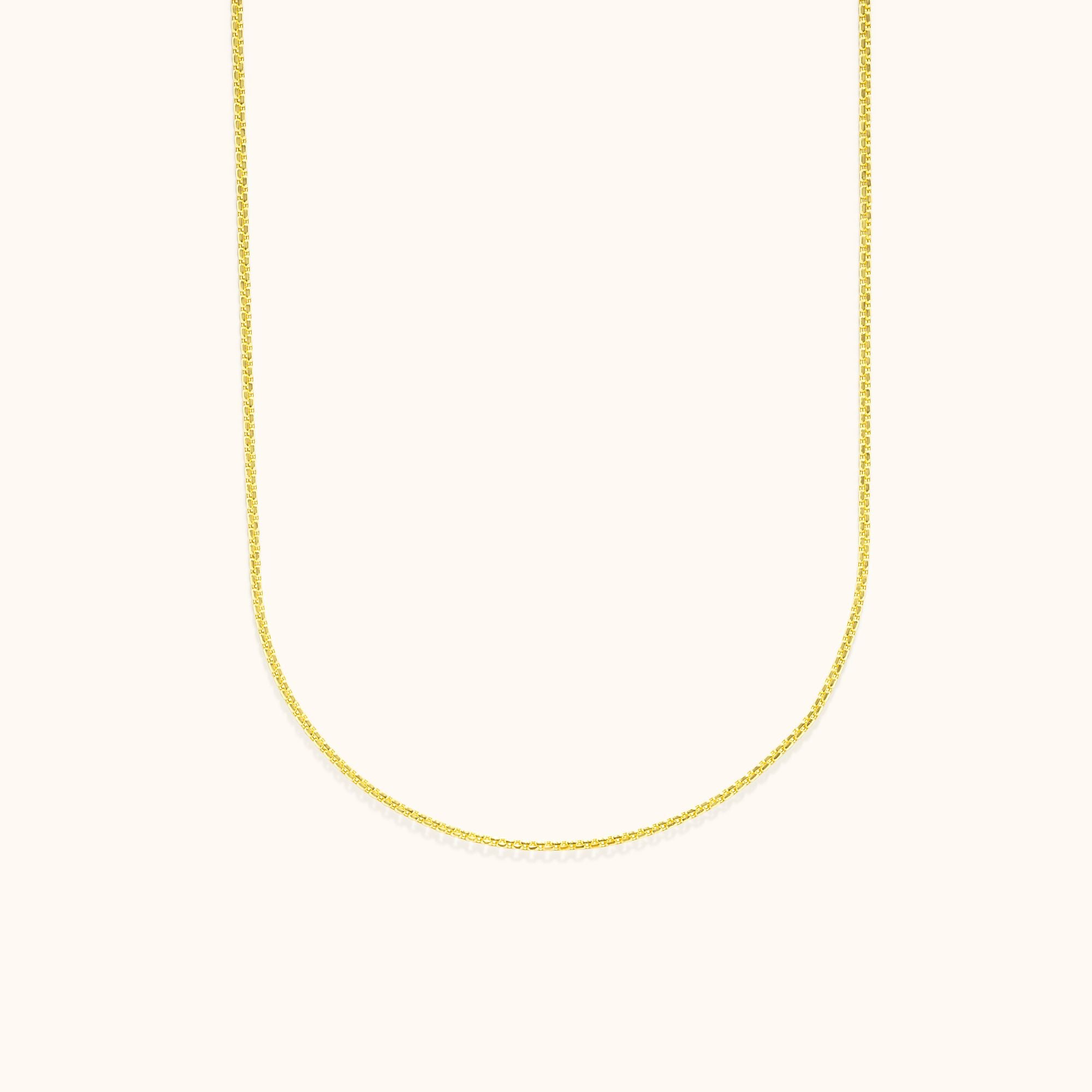 Boxlink Chain Gold Necklace