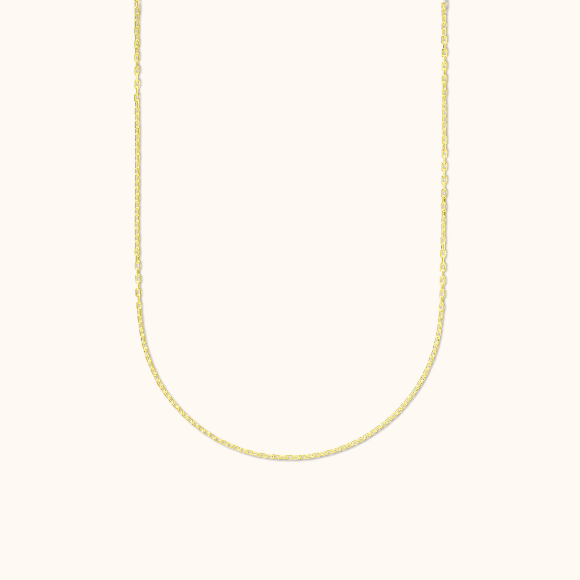 Classic Cable Chain Gold Necklace