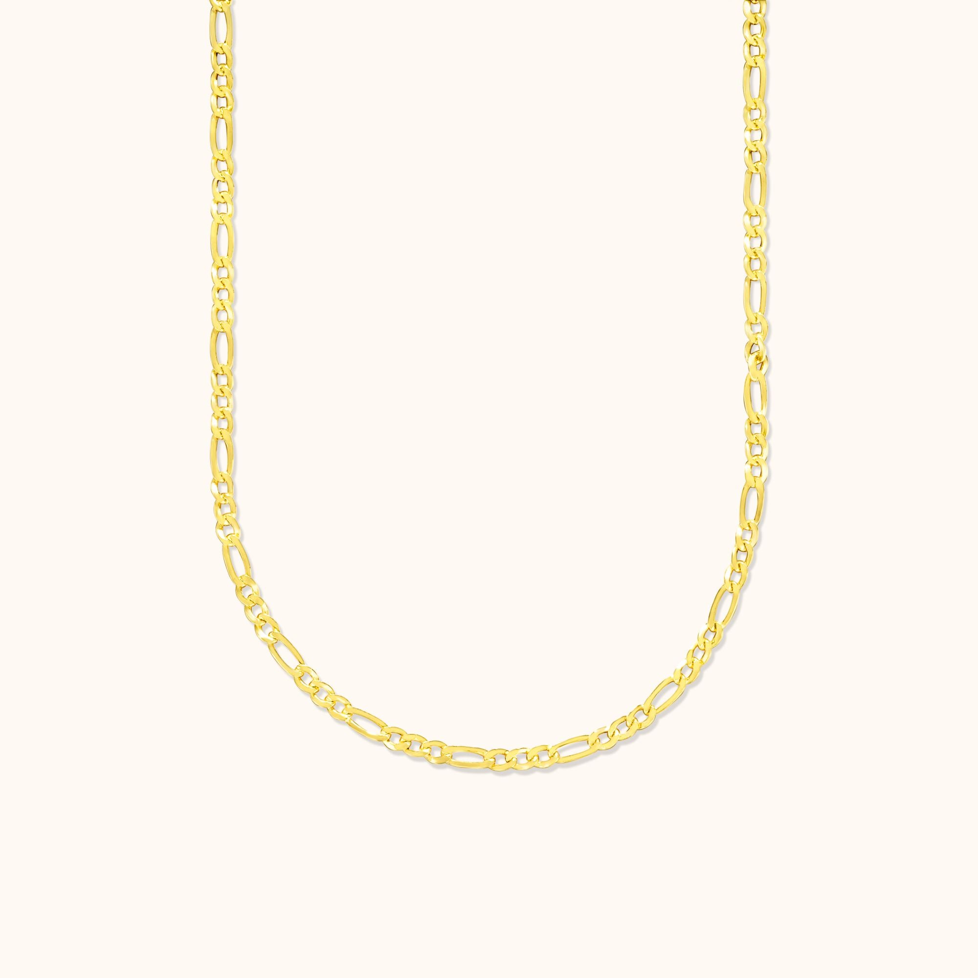 Figaro Link Chain Gold Necklace