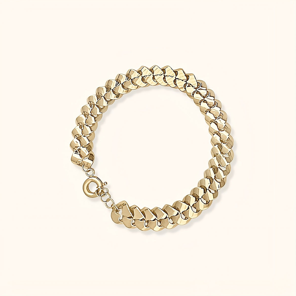 Dualis Cuban Link Chain Bracelet | Reversible Double-Sided Design