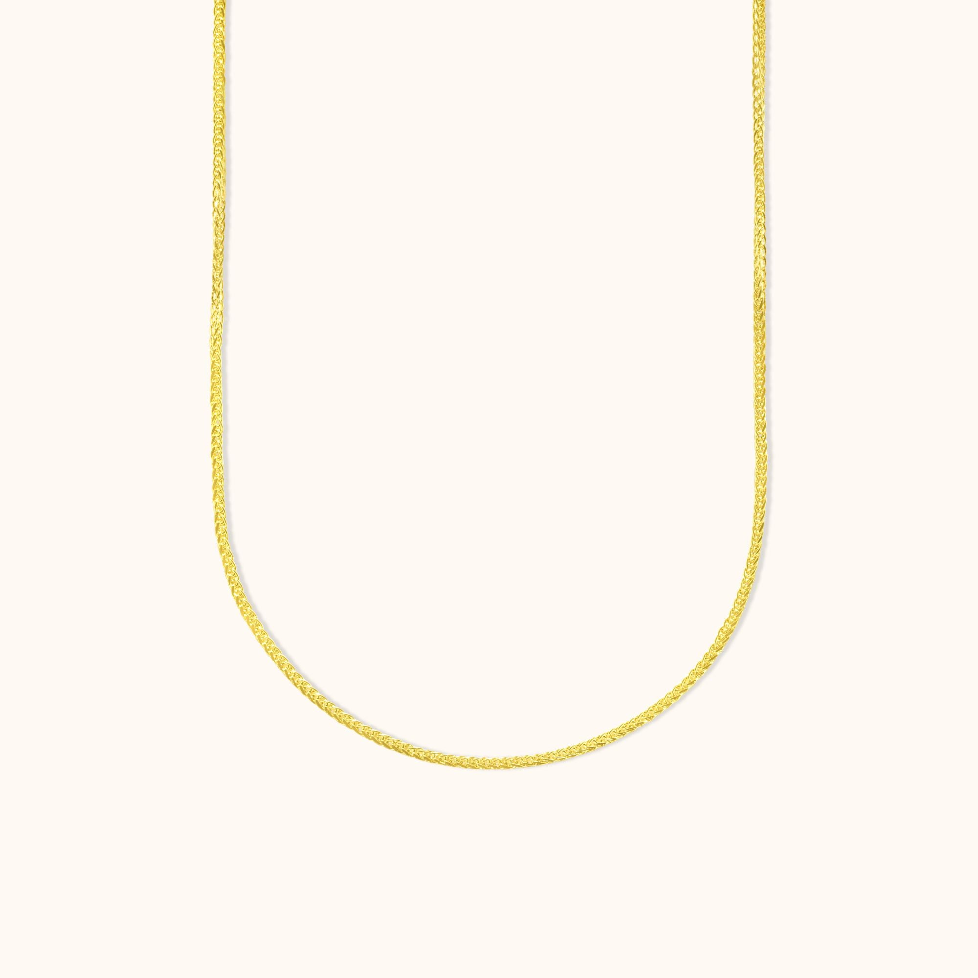 Wheat Spiga Gold Necklace