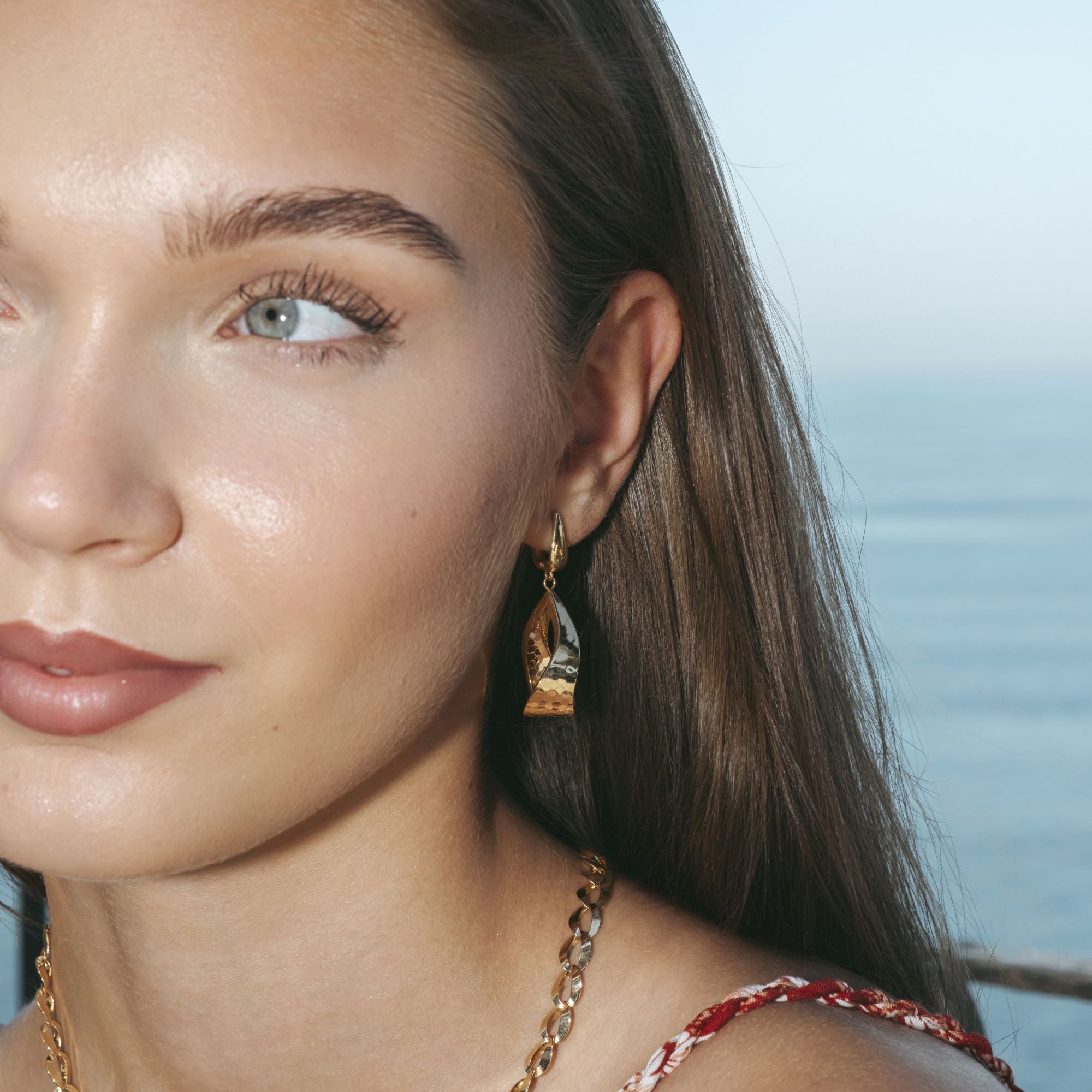 Aurelia Hive Dangle Drop Earrings