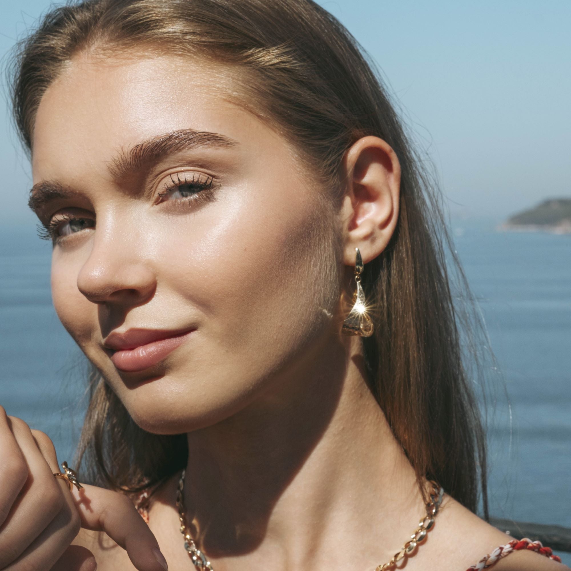 Aurelia Hive Dangle Drop Earrings