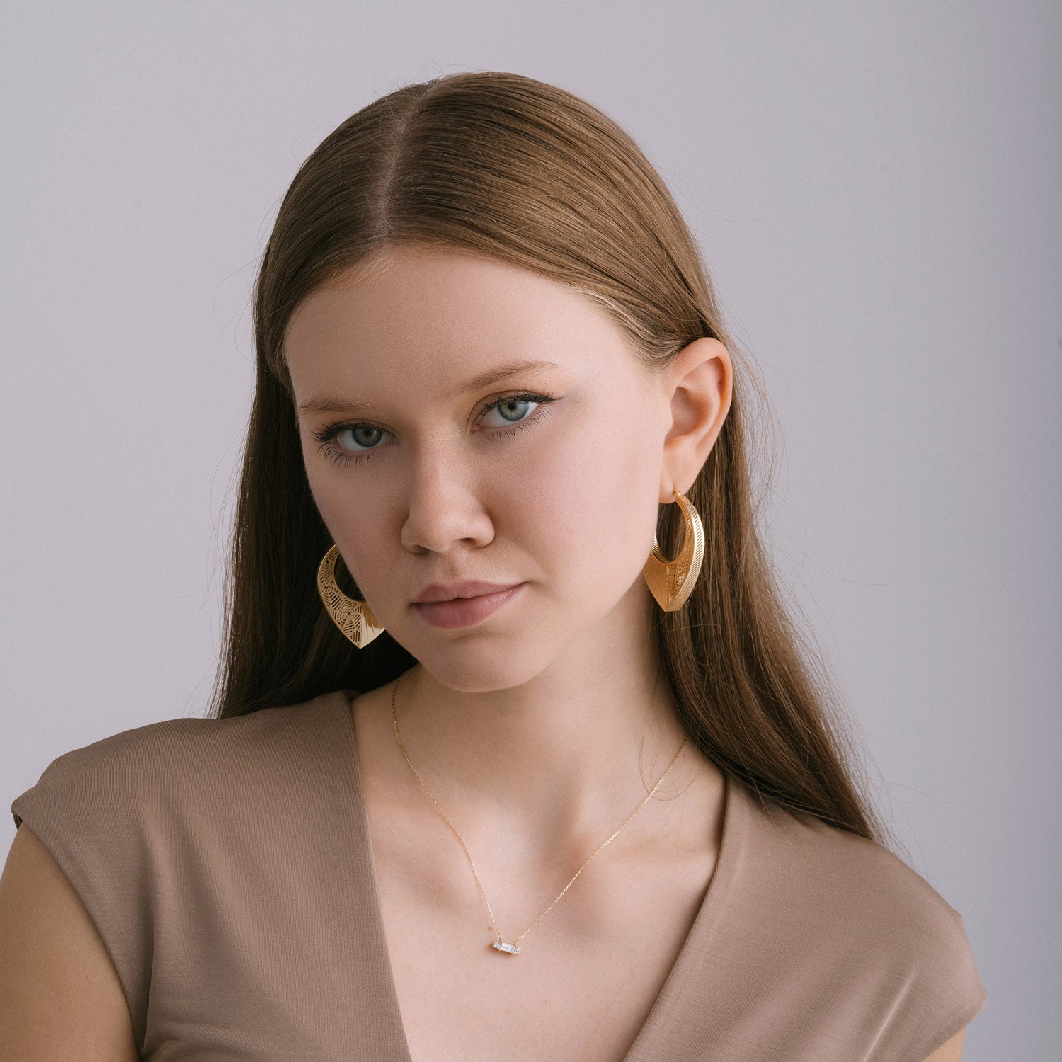 Small Hoop Gold Earrings