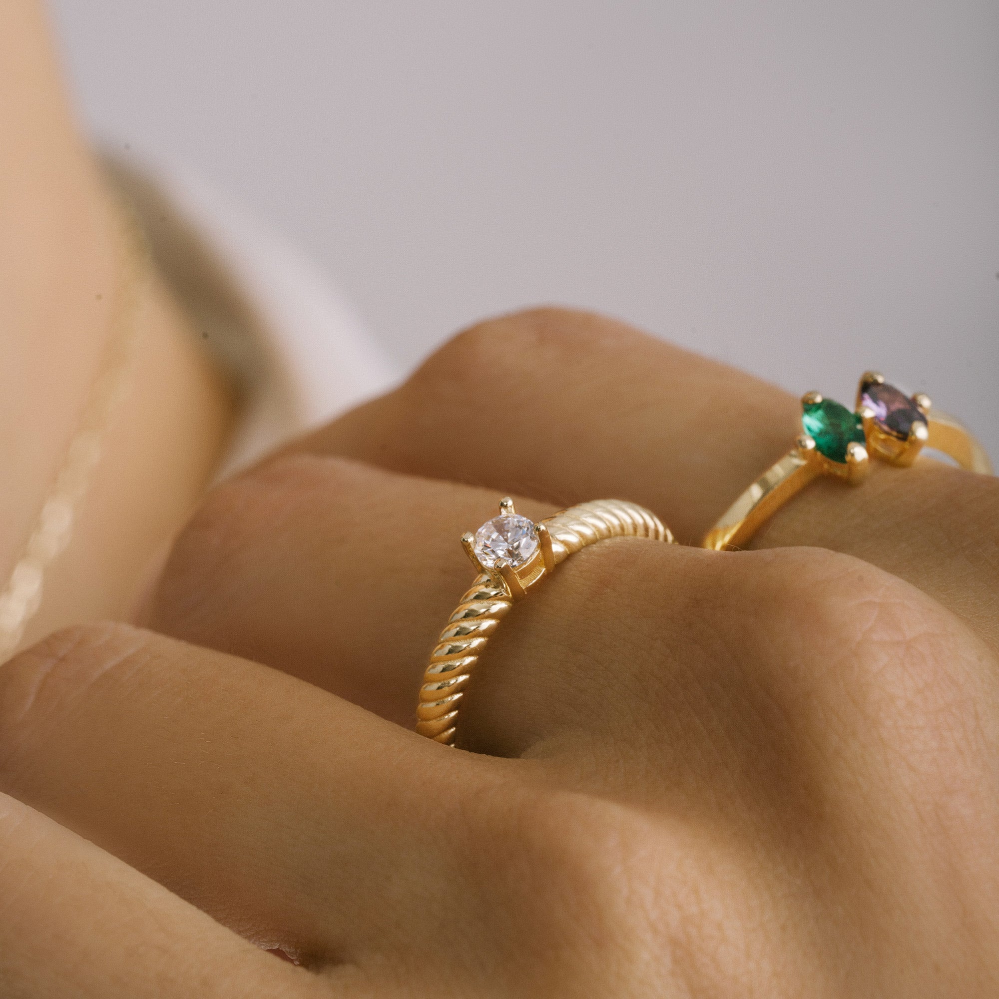 Gemstone Gold Ring