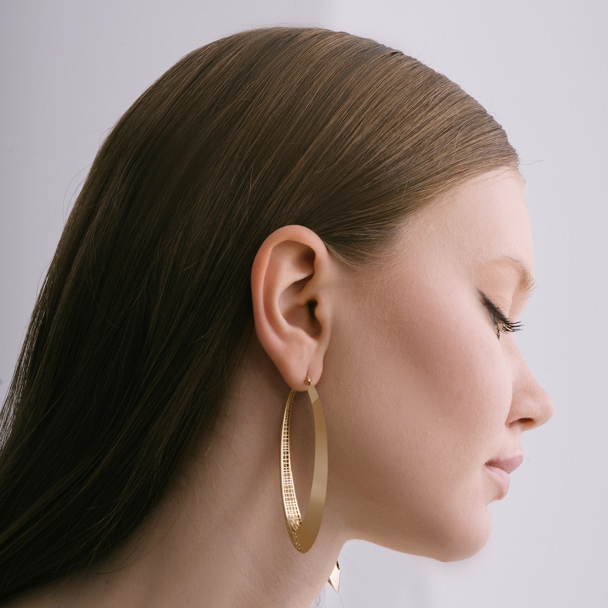 Matrix Big Hoop Earrings