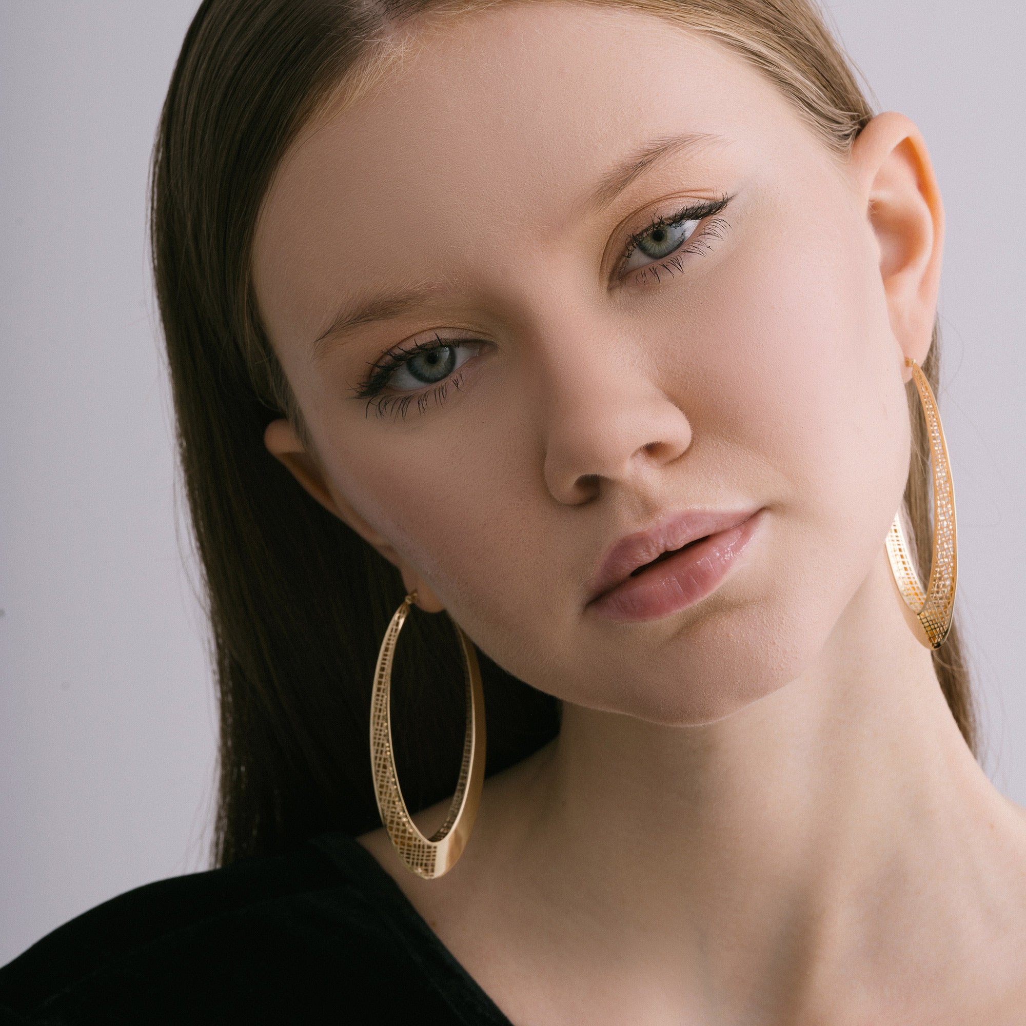 Matrix Big Hoop Earrings