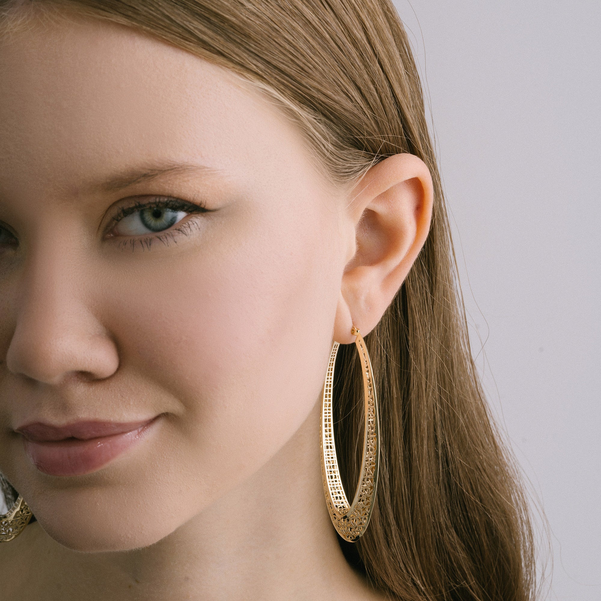 Milky Way Big Hoop Earrings