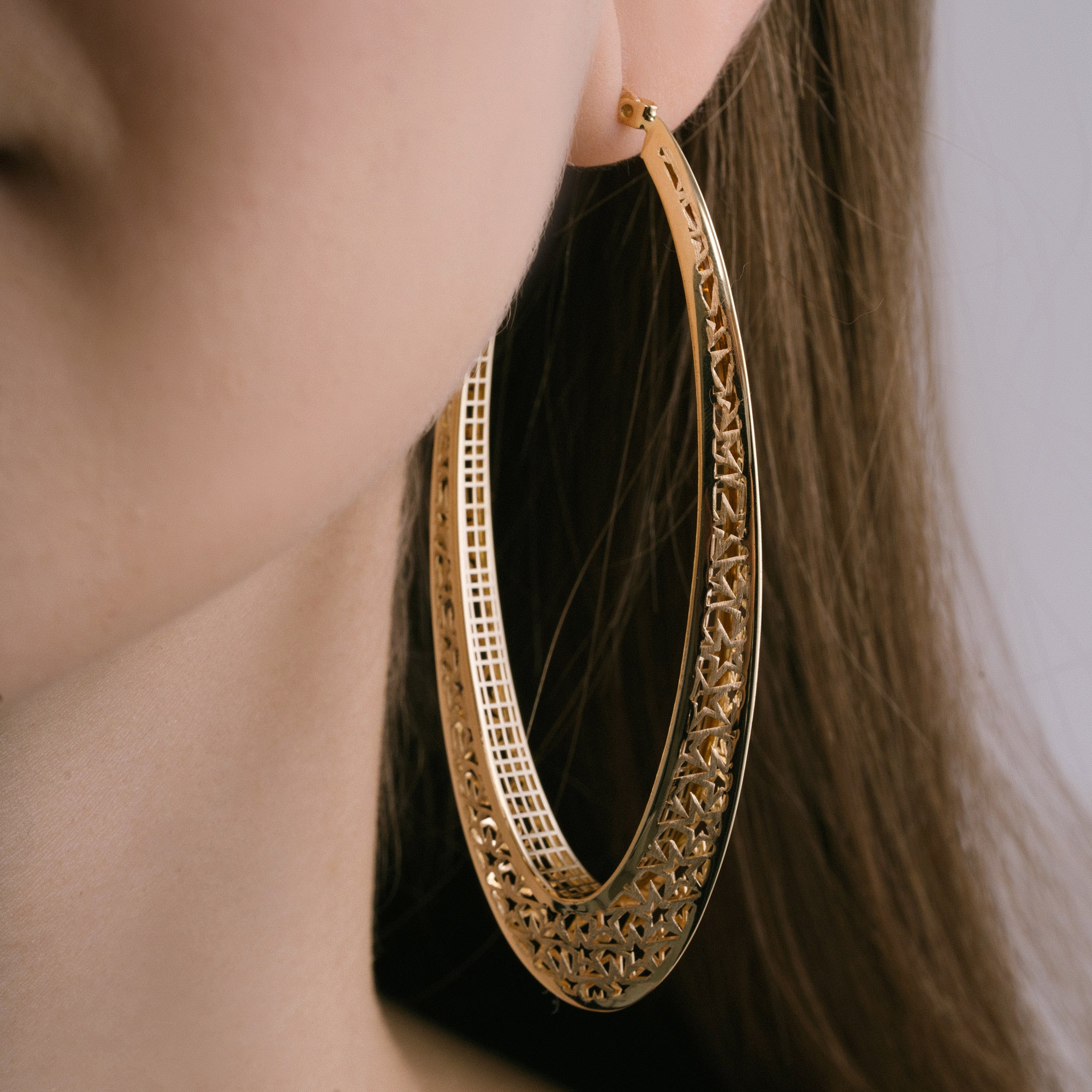 Big Hoop Gold Earrings