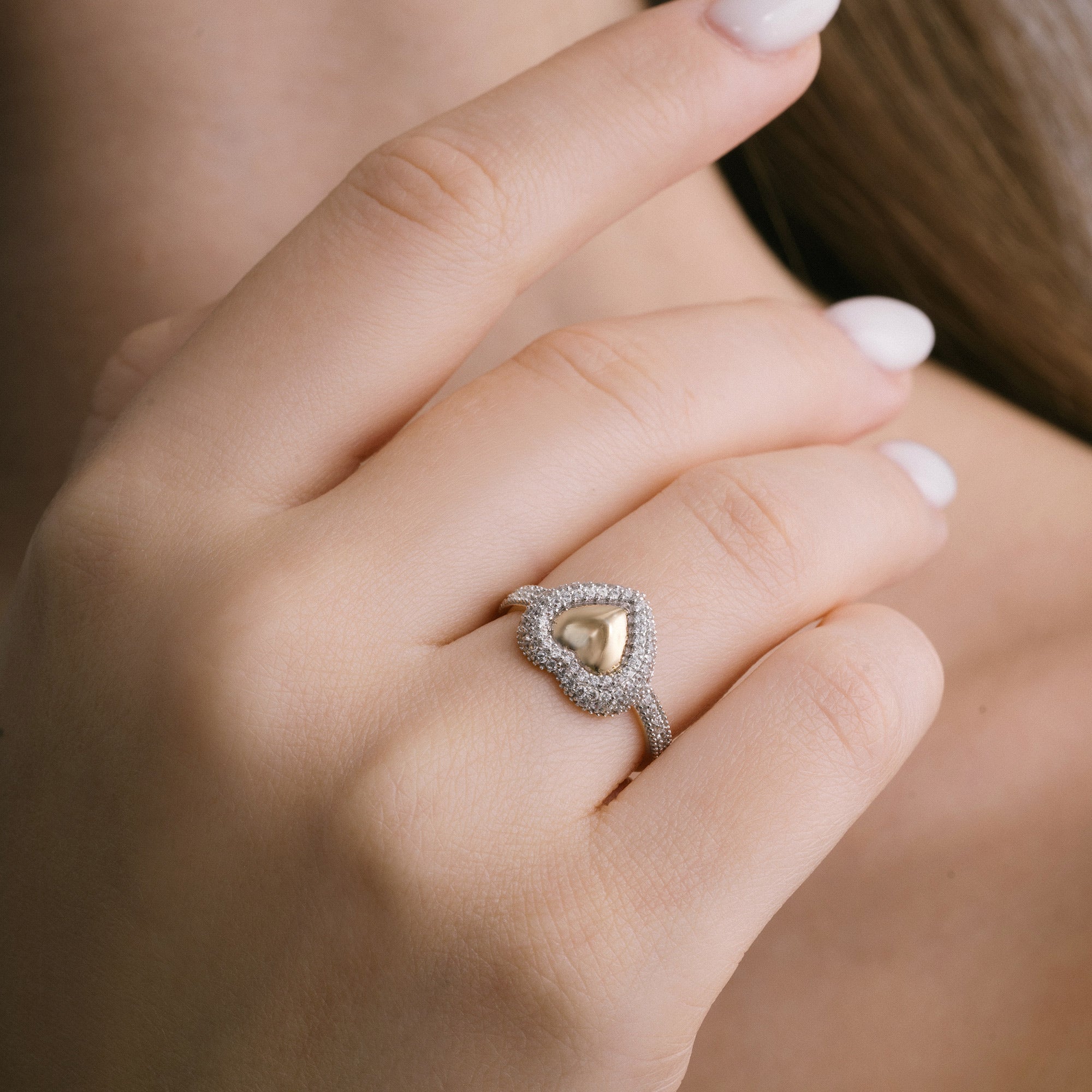 Heart Gold Ring 