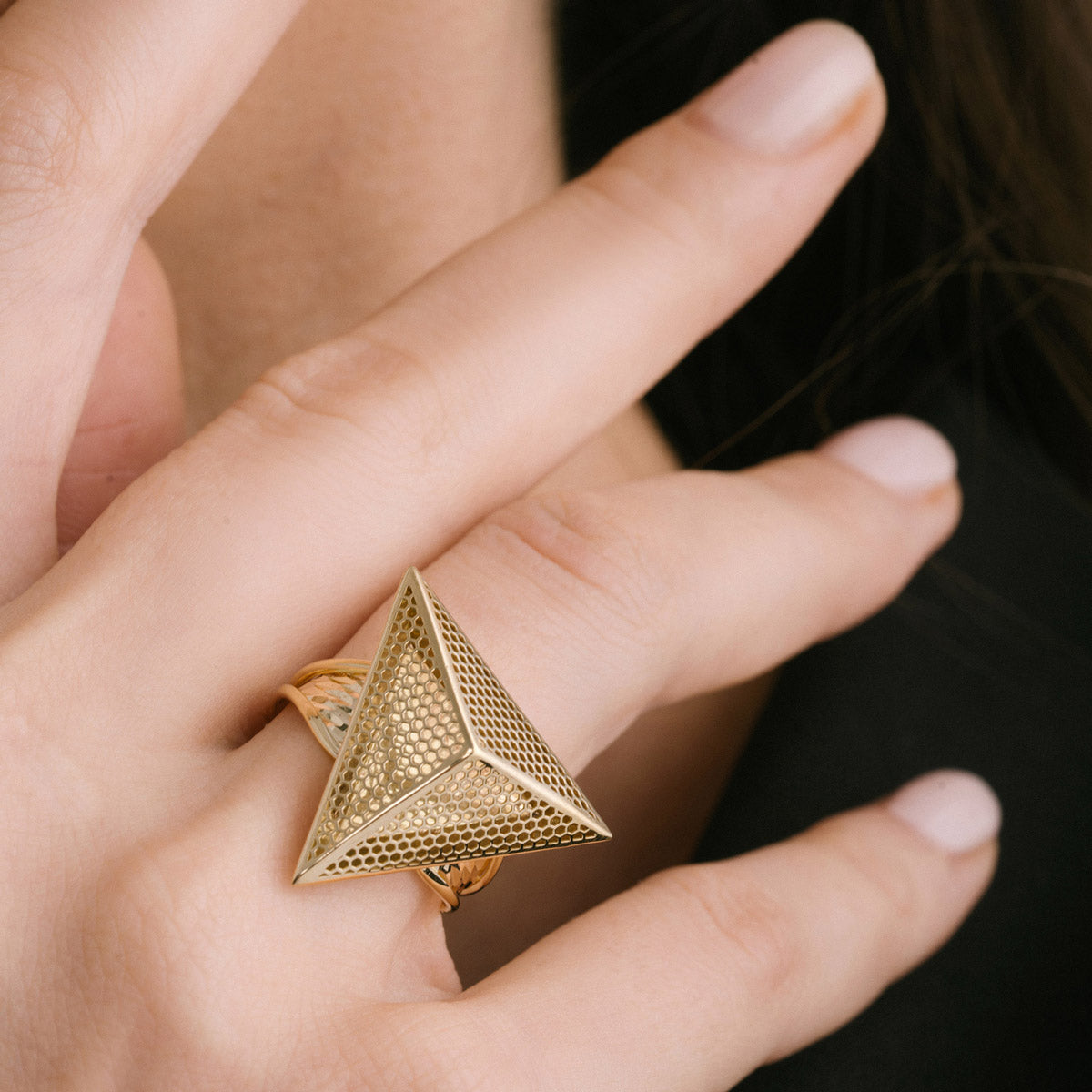 Gold Triangle Ring